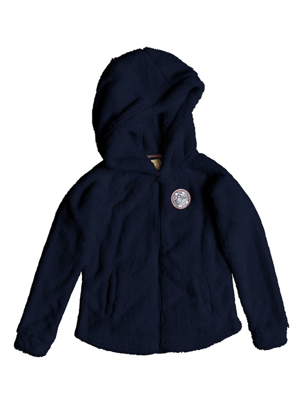 roxy, Elastic Heart - Zip-Up Sherpa Hoodie for Girls 8-16, DRESS BLUES (btk0) 0 Elastic Heart - Zip-Up Sherpa Hoodie for Girls 8-16 Blue ERGPF03014 Roxy