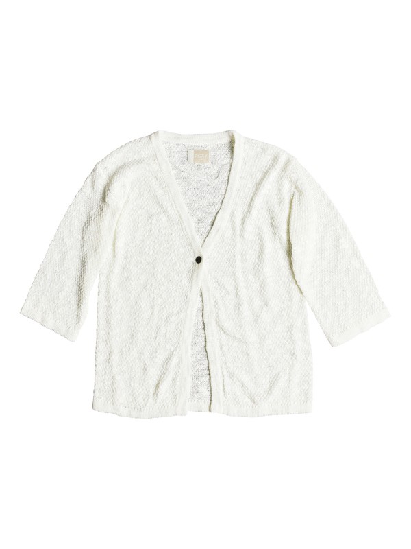 roxy, Livin Sunday - Cardigan for Girls 8-16, MARSHMALLOW (wbt0) 0 Livin Sunday - Cardigan for Girls 8-16 White ERGSW03043 Roxy