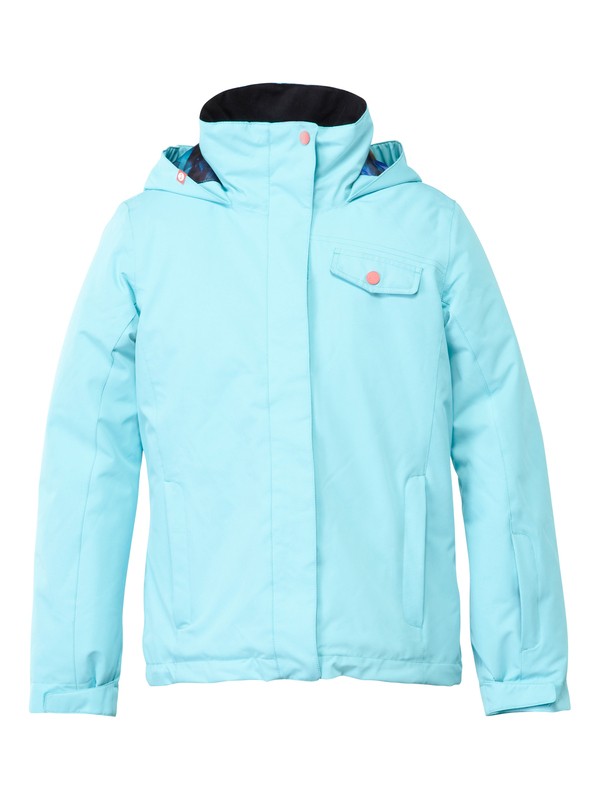 roxy, Girls 7-14 Jetty Solid Jacket, CAPRI (bhq0) 0 Girls 7-14 Jetty Solid Jacket ERGTJ00022 Roxy