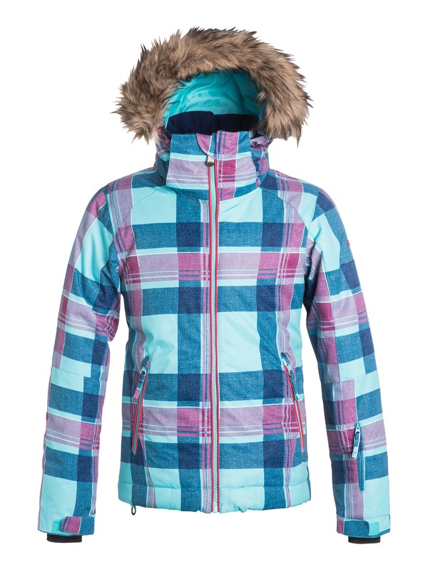 roxy, American Pie - Snow Jacket, DAYA PLAID_BLUE RADIANCE (bgm6) 0 American Pie - Snow Jacket ERGTJ03019 Roxy