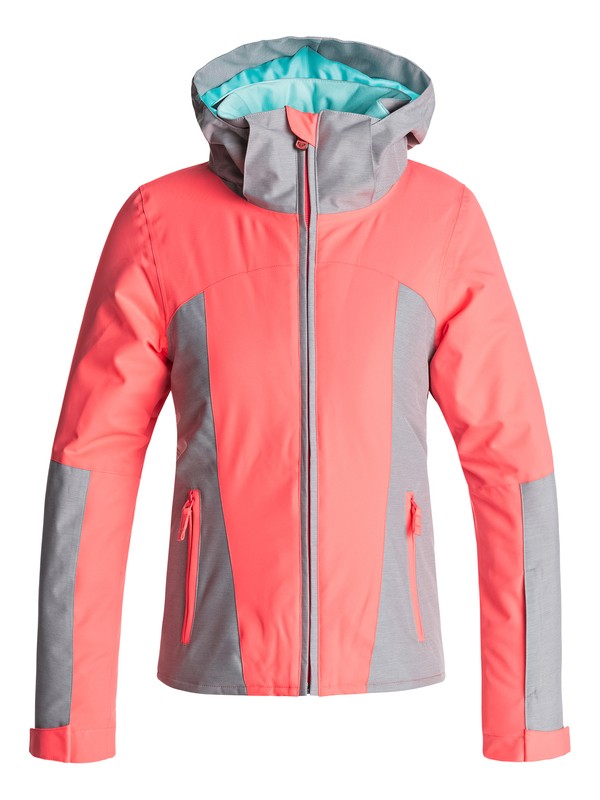 roxy, Sassy - Snow Jacke für Mädchen 8-16, NEON GRAPEFRUIT (nkn0) 0 Sassy - Snow Jacke für Mädchen 8-16 Orange ERGTJ03032 Roxy