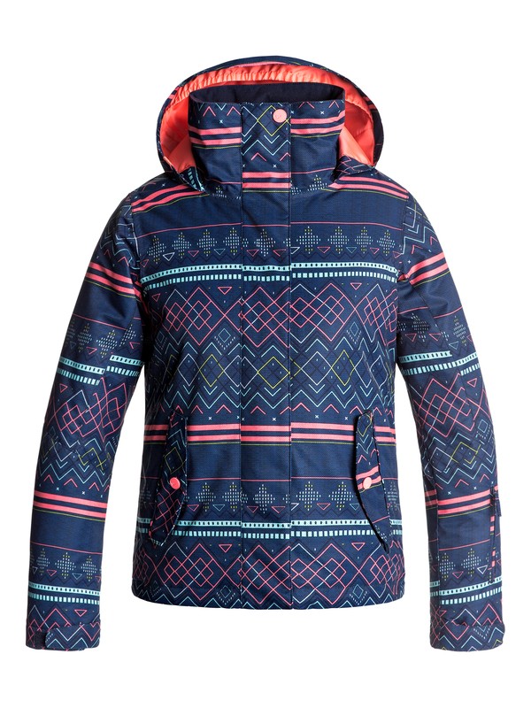 roxy, Сноубордическая куртка ROXY Jetty, SODALITE BLUE_ASTA FAIRISLE (byb9) 0 Сноубордическая куртка ROXY Jetty Синий ERGTJ03033 Roxy