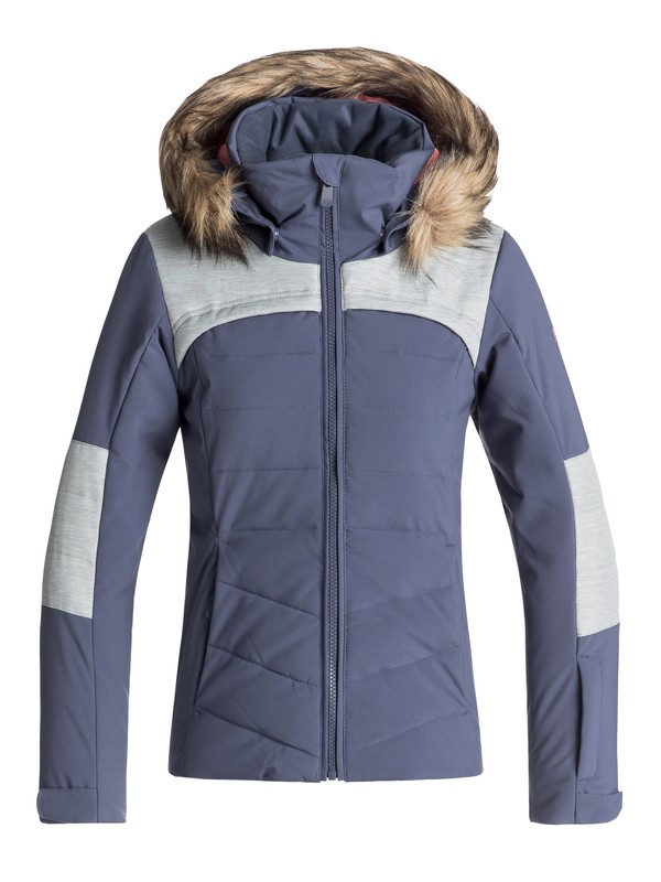 roxy, Bamba - Veste de snow pour Fille 8-16 ans, CROWN BLUE (bqy0) 0 Bamba - Veste de snow pour Fille 8-16 ans Bleu ERGTJ03050 Roxy