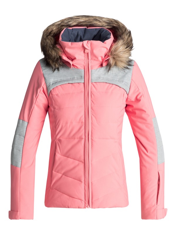 roxy, Girl's 7-14 Bamba Snow Jacket, SHELL PINK (mhg0) 0 Girl's 7-14 Bamba Snow Jacket Pink ERGTJ03050 Roxy