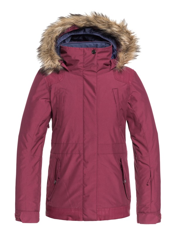 roxy, Tribe - Veste de snow pour Fille 8-16 ans, BEET RED (rrv0) 0 Tribe - Veste de snow pour Fille 8-16 ans Rouge ERGTJ03051 Roxy