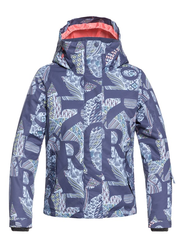 roxy, ROXY Jetty - Veste de snow pour Fille 8-16 ans, CROWN BLUE_FREESPACE GIRL (bqy5) 0 ROXY Jetty - Veste de snow pour Fille 8-16 ans Bleu ERGTJ03058 Roxy