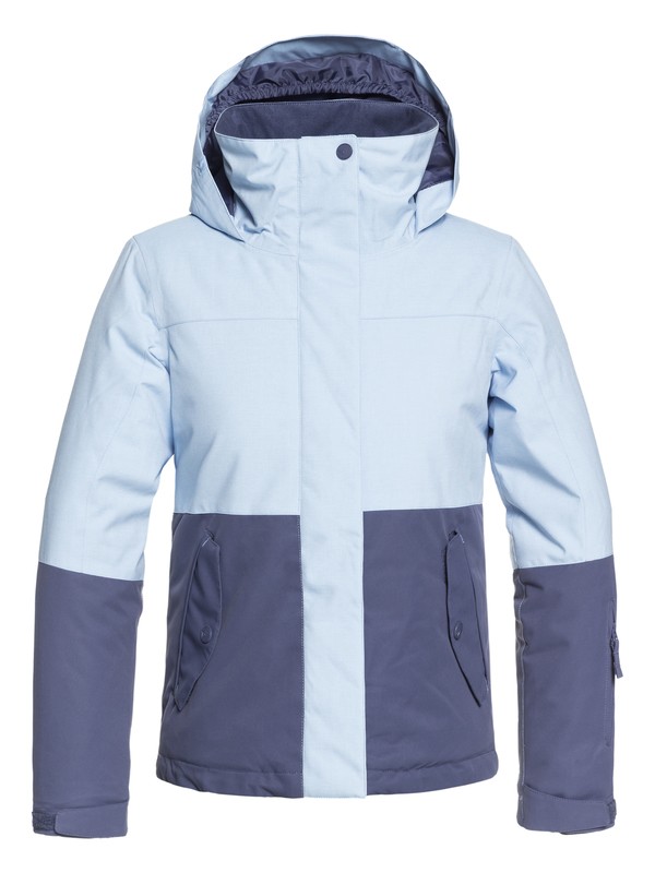roxy, Girls 7-14 ROXY Jetty Block Snow Jacket, POWDER BLUE (bgb0) 0 Girls 7-14 ROXY Jetty Block Snow Jacket Blue ERGTJ03059 Roxy