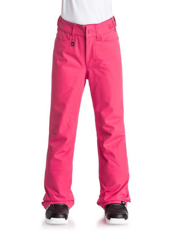 roxy, Girls 7-14 Backyard Snow Pants, PARADISE PINK (mlr0) 0 Girls 7-14 Backyard Snow Pants Pink ERGTP03006 Roxy