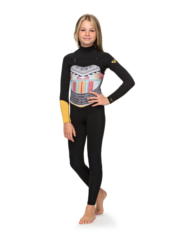 roxy, 3/2mm POP Surf - Combinaison zip poitrine pour Fille 8-16 ans, BLACK (kvj0) 0 3/2mm POP Surf - Combinaison zip poitrine pour Fille 8-16 ans Noir ERGW103019 Roxy