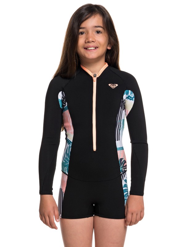 roxy, 1.5mm POP Surf - Springsuit manches longues front zip pour Fille 8-16 ans, BLACK (kvd0) 0 1.5mm POP Surf - Springsuit manches longues front zip pour Fille 8-16 ans Noir ERGW403006 Roxy