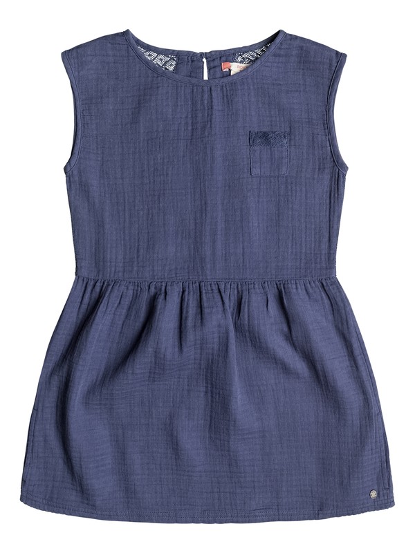roxy, Girl's 7-14 Changing Wind Sleeveless Dress, NIGHTSHADOW BLUE (bpt0) 0 Girl's 7-14 Changing Wind Sleeveless Dress Blue ERGWD03037 Roxy