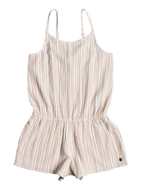 roxy, All My Dreams - Combishort à bretelles, MARSHMALLOW STITCHED STRIPE (wbt3) 0 All My Dreams - Combishort à bretelles Blanc ERGWD03042 Roxy