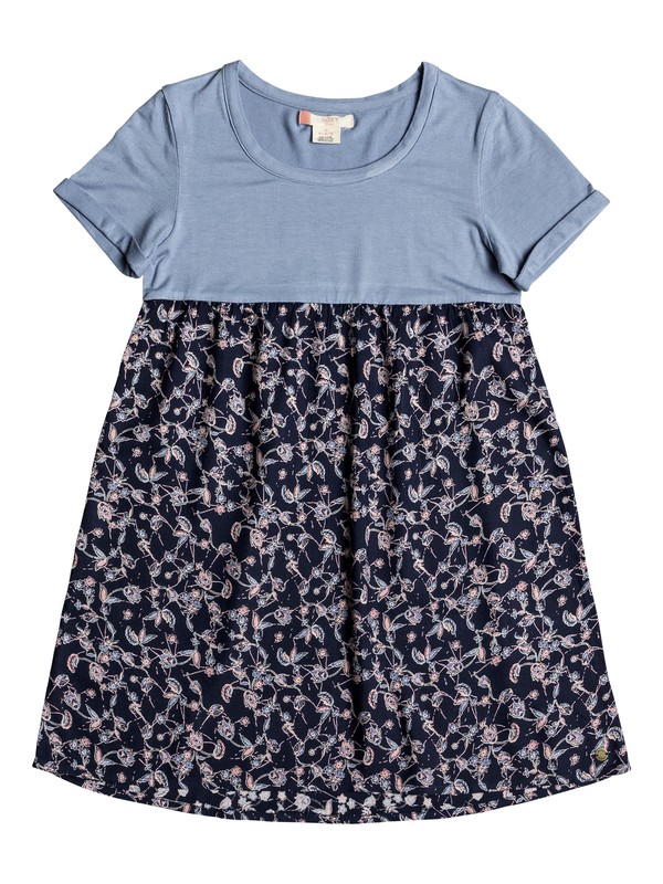 roxy, Girls 7-14 Branche Of Lilac Dress, DRESS BLUES BEYOND WAY SMALL (btk9) 0 Girls 7-14 Branche Of Lilac Dress Blue ERGWD03043 Roxy