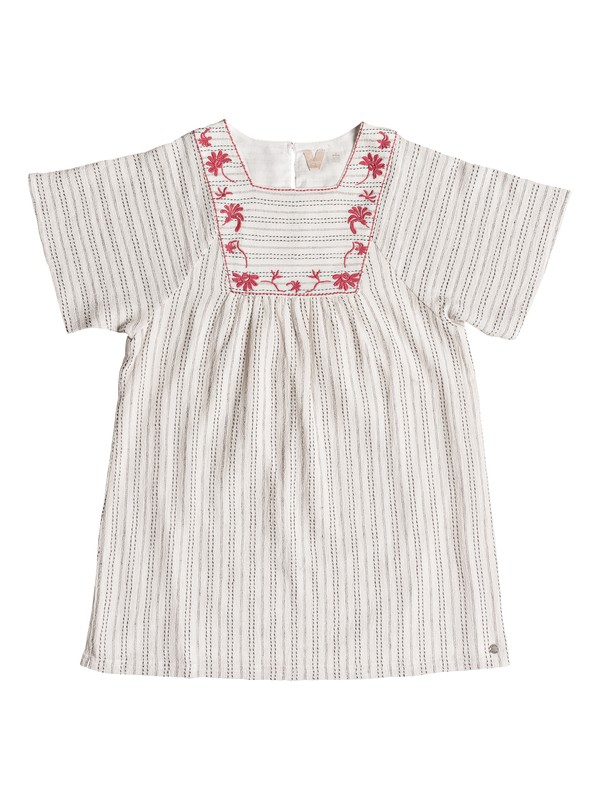 roxy, Vestido Manga Corta Give Hugs, MARSHMALLOW (wbt0) 0 Vestido Manga Corta Give Hugs Blanco ERGWD03054 Roxy