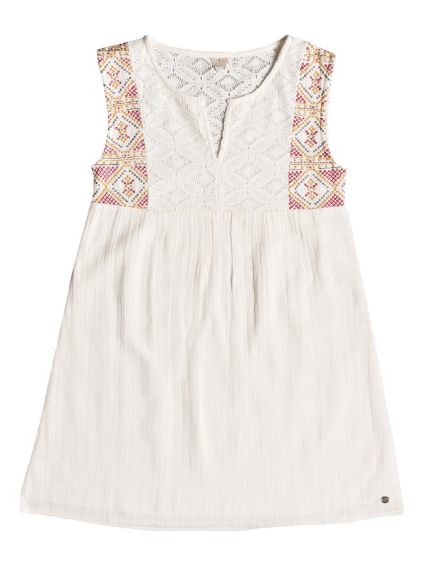 roxy, Girls 7-14 Second Thought Tank Dress, wbt0 (wbt0) 0 Girls 7-14 Second Thought Tank Dress White ERGWD03055 Roxy