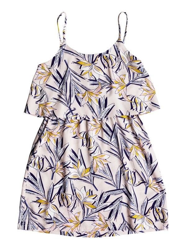 roxy, Girl's 7-14 Coldest Winter Strappy Dress, PEACH WHIP LAFITENIA (mek6) 0 Girl's 7-14 Coldest Winter Strappy Dress Pink ERGWD03057 Roxy