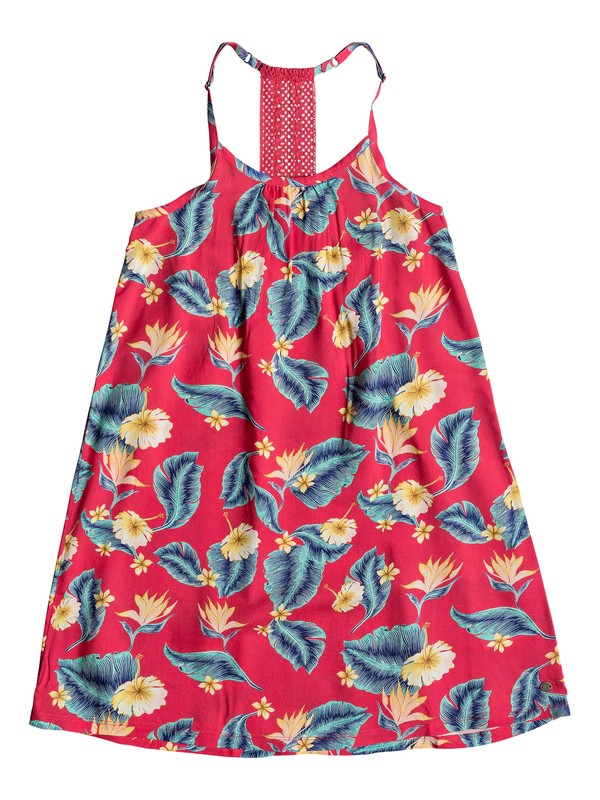 roxy, Exotic Nature - Vestido de Tiras para Chicas 8-16, BARBERRY TROPICAL LOVE RG (mpt6) 0 Exotic Nature - Vestido de Tiras para Chicas 8-16 Rosa ERGWD03071 Roxy