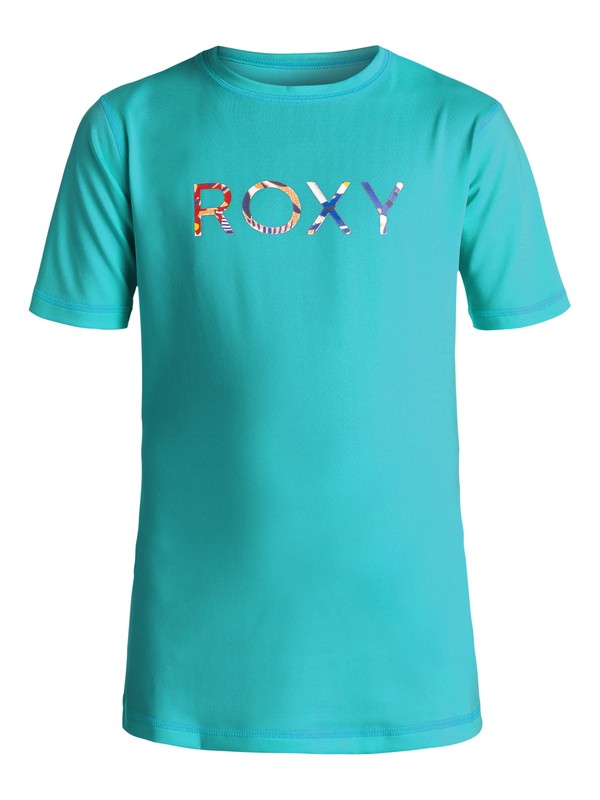 roxy, Girls 7-14 Palms Away Rashguard, DARK JADE (bny0) 0 Girls 7-14 Palms Away Rashguard ERGWR03004 Roxy