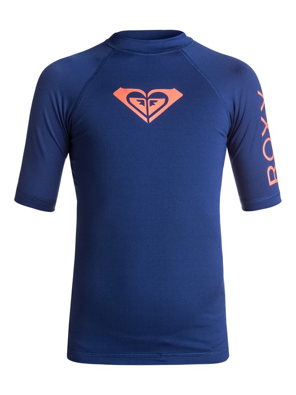roxy, Whole Hearted - Lycra à manches courtes anti-UV, BLUE DEPTHS (bta0) 0 Whole Hearted - Lycra à manches courtes anti-UV Bleu ERGWR03006 Roxy