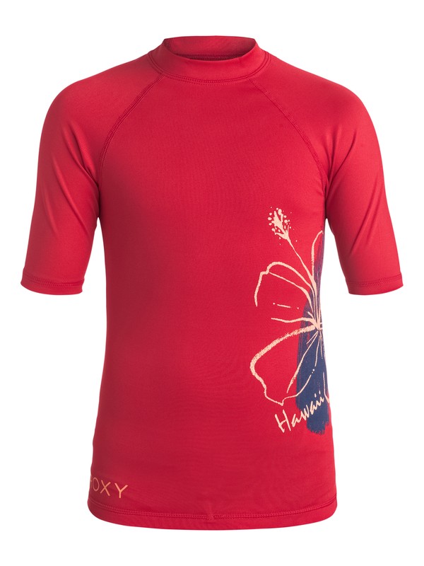 Aloha ROXY - Short Sleeve Rash Vest ERGWR03008 0 Girls 7-14 Aloha ROXY Short Sleeve Rashguard ERGWR03008 Roxy