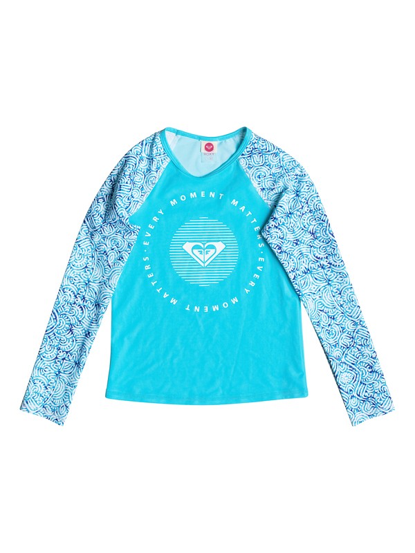 CARIBBEAN DAYS L/S RASGUARD ERGWR03045 0 Girls 7-14 Caribbean Days Long Sleeve Rashguard ERGWR03045 Roxy