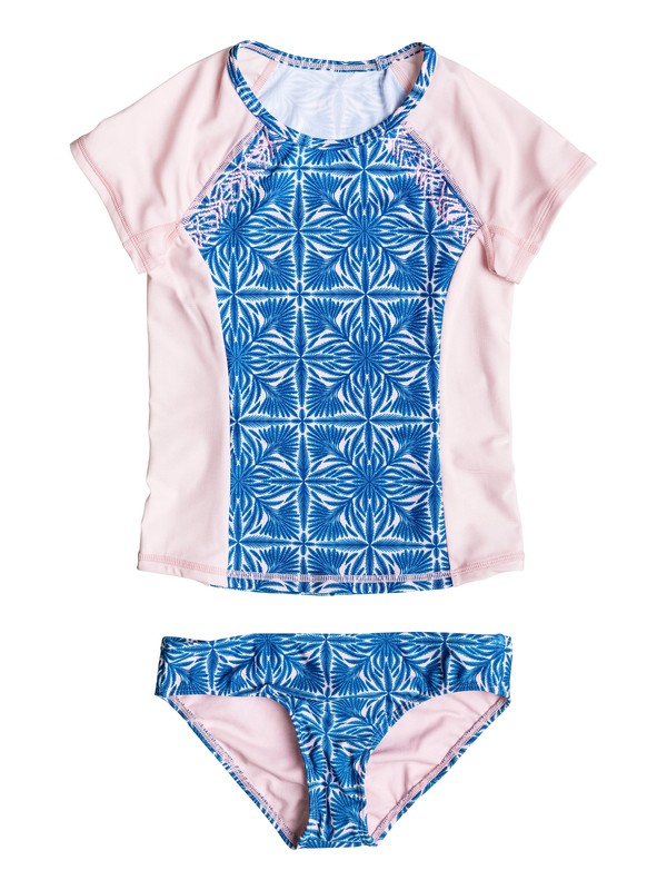 roxy, Sunny Dreams - Short Sleeve Rash Vest, ROSE QUARTZ HAVANA TILE (mcs6) 0 Sunny Dreams - Short Sleeve Rash Vest ERGWR03047 Roxy