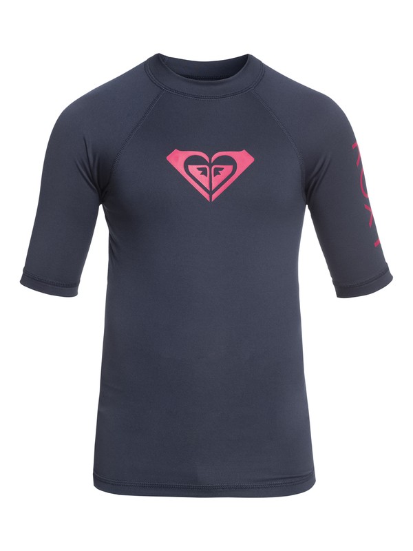 roxy, Whole Hearted - Lycra manches courtes UPF 50 pour Fille 8-16 ans, DRESS BLUES (btk0) 0 Whole Hearted - Lycra manches courtes UPF 50 pour Fille 8-16 ans ERGWR03079 Roxy