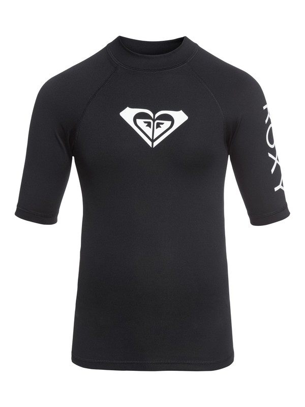 roxy, Whole Hearted - Short Sleeve UPF 50 Rash Vest, ANTHRACITE (kvj0) 0 Whole Hearted - Short Sleeve UPF 50 Rash Vest Black ERGWR03079 Roxy