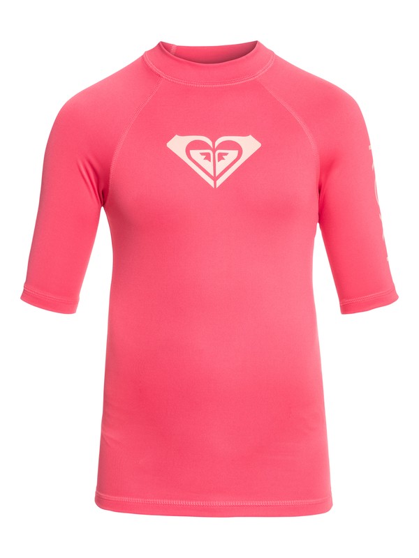 roxy, Whole Hearted - Short Sleeve UPF 50 Rash Vest, ROUGE RED (mlj0) 0 Whole Hearted - Short Sleeve UPF 50 Rash Vest Pink ERGWR03079 Roxy