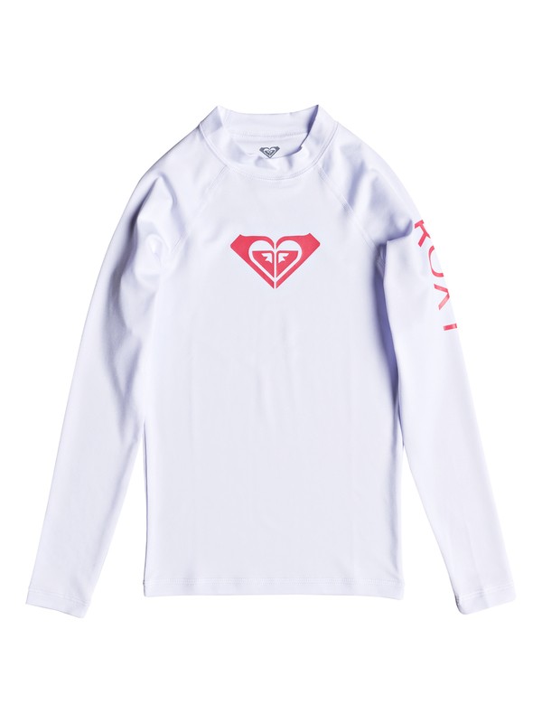 roxy, Whole Hearted - Long Sleeve UPF 50 Rash Vest, WHITE (wbb0) 0 Whole Hearted - Long Sleeve UPF 50 Rash Vest White ERGWR03081 Roxy