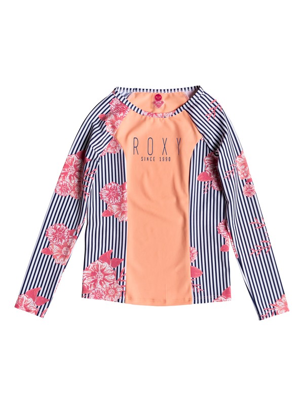 roxy, Girl's 7-14 Young And Free Long Sleeve UPF 50 Rashguard, MEDIEVAL BLUE SWIM SUNNY DAY (bte7) 0 Girl's 7-14 Young And Free Long Sleeve UPF 50 Rashguard Blue ERGWR03114 Roxy