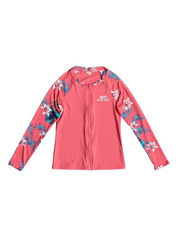 roxy, Girl's 7-14 ROXY Day Dream Long Sleeve UPF 50 Rashguard, HONEY SUCKLE (mld0) 0 Girl's 7-14 ROXY Day Dream Long Sleeve UPF 50 Rashguard Pink ERGWR03116 Roxy