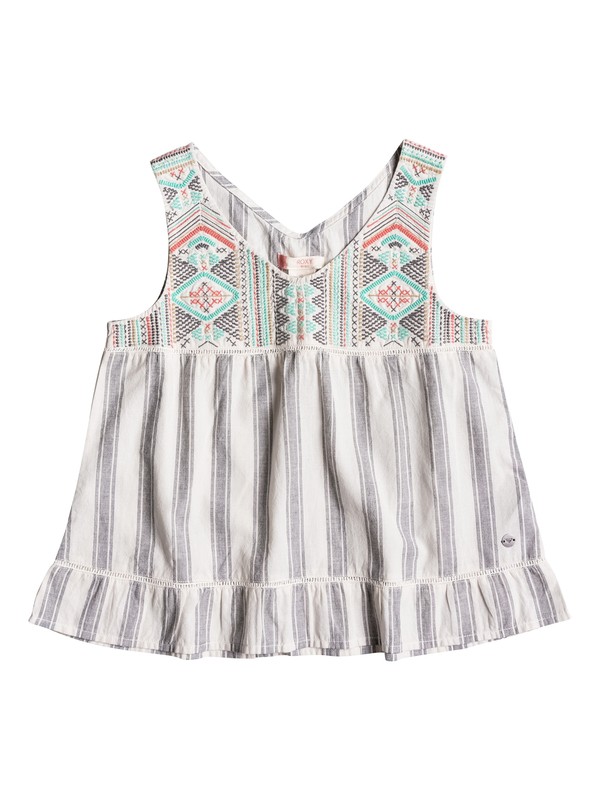 MY WAVES MY SHARK ERGWT03017 0 Girls 7-14 My Waves My Shark Sleeveless Top ERGWT03017 Roxy