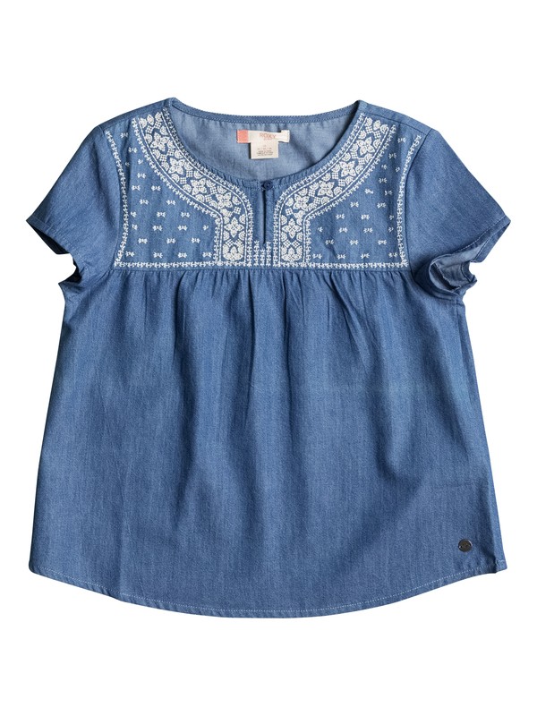 SUMMER FEELS ERGWT03019 0 Girls 7-14 Summer Feels Short Sleeve Top ERGWT03019 Roxy