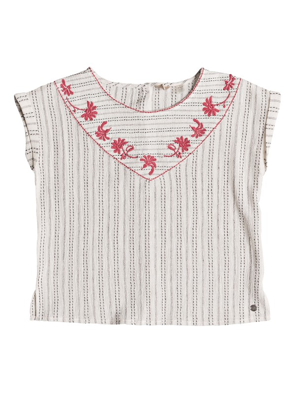 roxy, Girl's 7-14 Warm Embrace Roll-Up Sleeve Top, MARSHMALLOW (wbt0) 0 Girl's 7-14 Warm Embrace Roll-Up Sleeve Top White ERGWT03033 Roxy