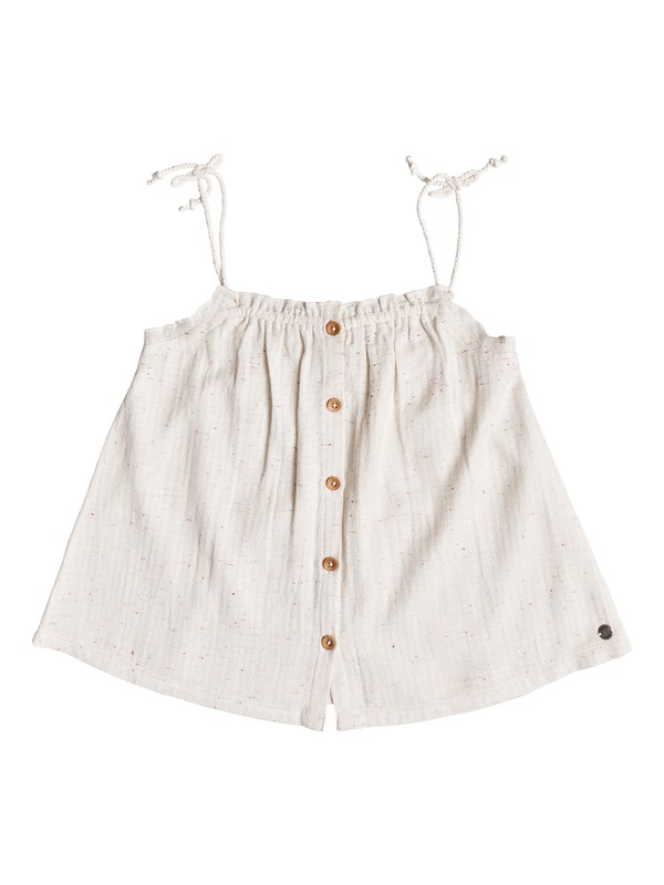 roxy, Girl's 7-14 Depths Of My Heart Strappy Top, MARSHMALLOW (wbt0) 0 Girl's 7-14 Depths Of My Heart Strappy Top White ERGWT03034 Roxy
