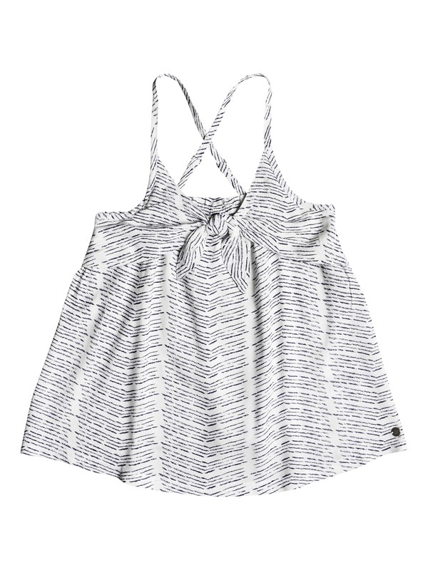 roxy, Girl's 7-14 Defeat My Limits Strappy Top, MARSHMALLOW POETIC MOUNTAIN (xwrr) 0 Girl's 7-14 Defeat My Limits Strappy Top White ERGWT03038 Roxy