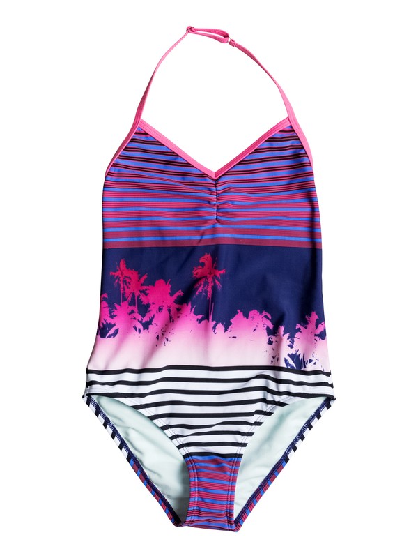 roxy, Sunset Party - Maillot de bain, POP PALM COMBO SAILOR BLUE (bsq6) 0 Sunset Party - Maillot de bain ERGX103004 Roxy