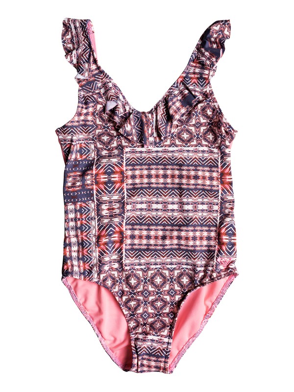 WAVY BEACH ONE PIECE ERGX103025 0 Girls 7-14 Wavy Beach One-Piece Swimsuit ERGX103025 Roxy