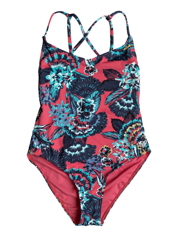 roxy, Let The Surf - Badeanzug für Mädchen 8-16, ROUGE RED MAHNA MAHNA (mlj5) 0 Let The Surf - Badeanzug für Mädchen 8-16 Rosa ERGX103027 Roxy