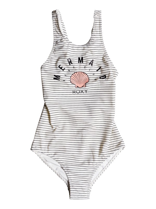 roxy, Surfing Miami - Maillot de bain une pièce pour Fille 8-16 ans, MARSHMALLOW BASIC STRIPE 2 (wbt1) 0 Surfing Miami - Maillot de bain une pièce pour Fille 8-16 ans ERGX103028 Roxy
