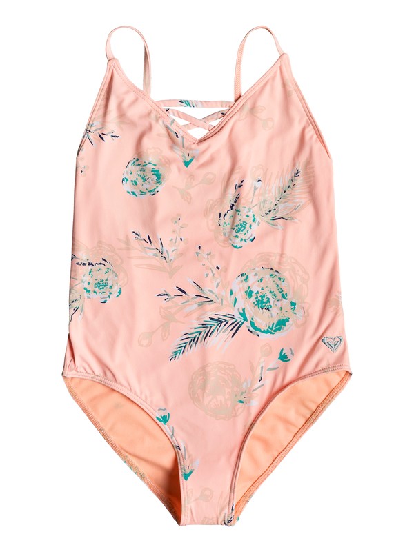 roxy, Darling Girl - Bañador Entero para Chicas 8-16, SOUFFLE FLOWERS IN THE AIR SW (xmwb) 0 Darling Girl - Bañador Entero para Chicas 8-16 Rosa ERGX103048 Roxy