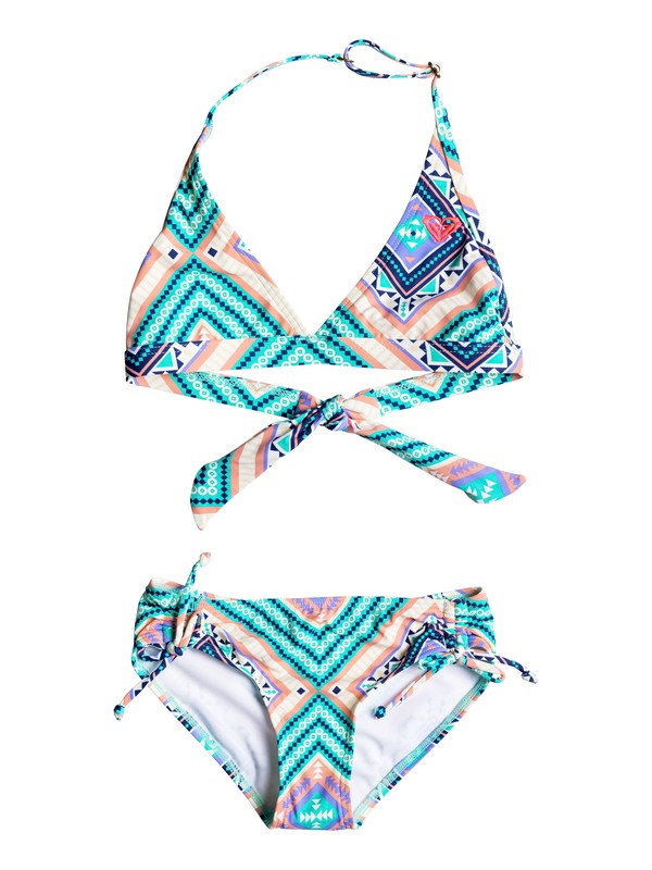 Hippie College - Halter Bikini Set ERGX203057 0 Girls 7-14 Hippie College Halter Bikini Set ERGX203057 Roxy
