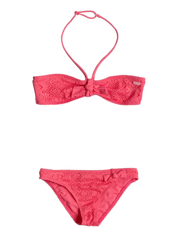 Girly ROXY - Bandeau Bikini Set ERGX203059 0 Girls 7-14 Girly ROXY Bandeau Bikini Set ERGX203059 Roxy