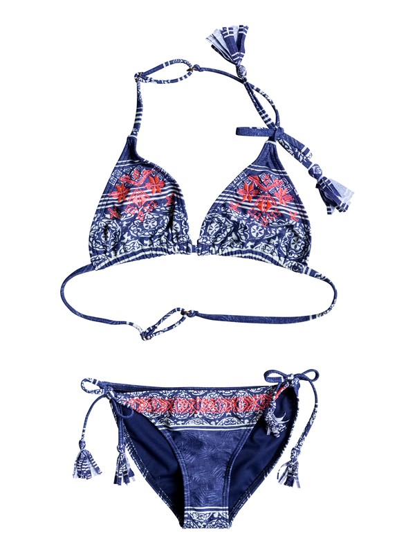 Pop Neon - Tri Bikini Set ERGX203064 0 Girls 7-14 Pop Neon Tri Bikini Set ERGX203064 Roxy