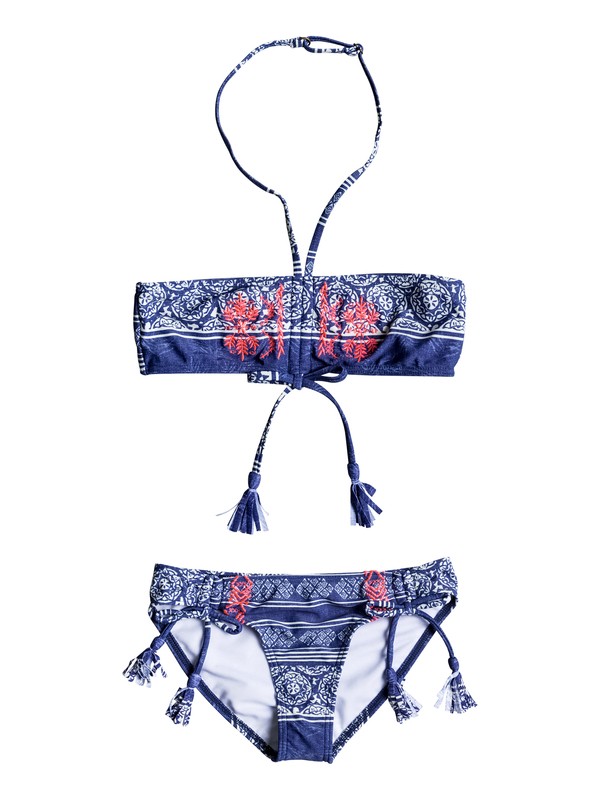 roxy, Pop Neon - Maillot de bain deux pièces bandeau, TROPIC WAX GIRL COMBO BLUE DEP (bta3) 0 Pop Neon - Maillot de bain deux pièces bandeau ERGX203065 Roxy