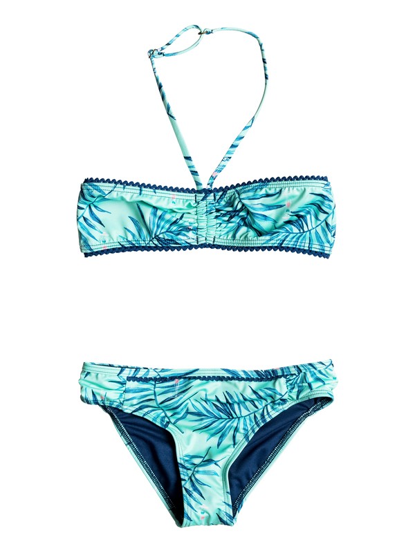 roxy, Jungle Poem - Maillot de bain deux pièces bandeau, BEACH GLASS LA CROISETTE (gcz6) 0 Jungle Poem - Maillot de bain deux pièces bandeau ERGX203069 Roxy