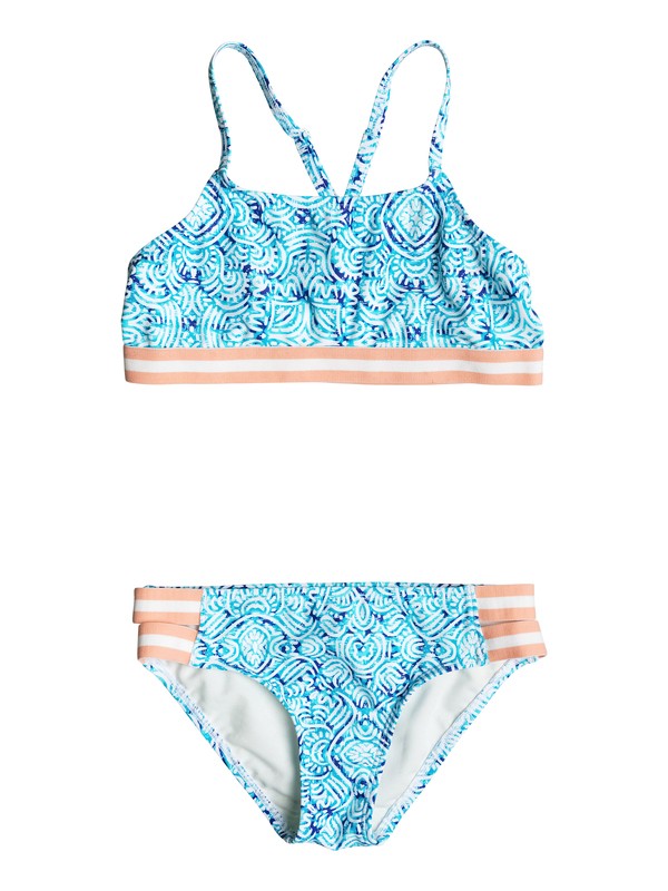 CARIBBEAN DAYS HALTER SET ERGX203074 0 Girls 7-14 Caribbean Days Halter Bikini Set ERGX203074 Roxy