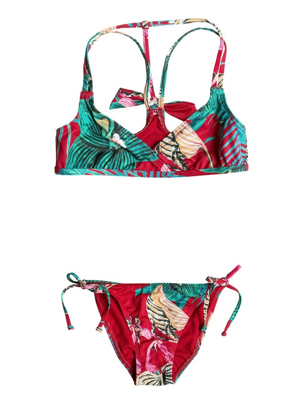 CUBA GANG GIRL ATHLETIC TRI SE ERGX203089 0 Girls 7-14 Cuba Gang Athletic Tri Bikini Set ERGX203089 Roxy