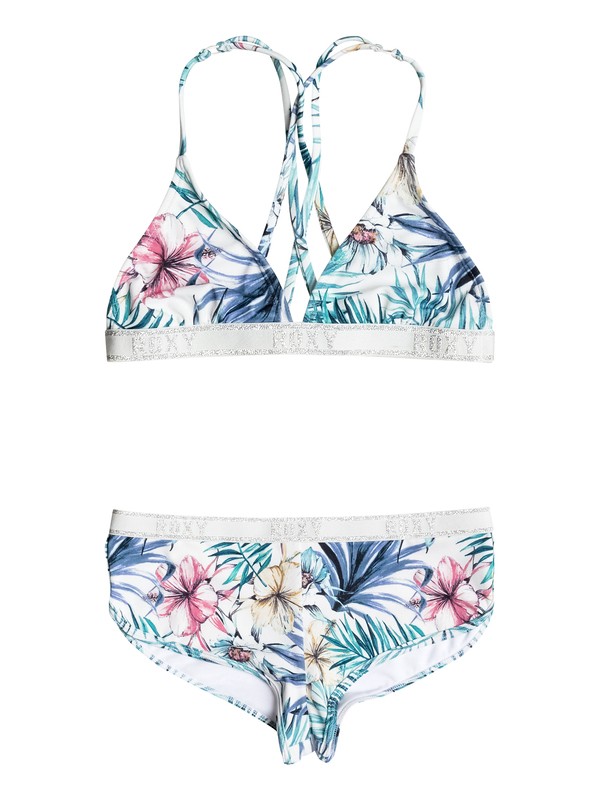 BLINGBLING SURF FIXED TRI SET ERGX203104 0 Girls 7-14 Blingbling Surf Fixed Triangle Bikini Set ERGX203104 Roxy